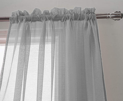 Adore the Decor™ Sheer Rod Pocket 54 x 84in. Single Curtain Panel